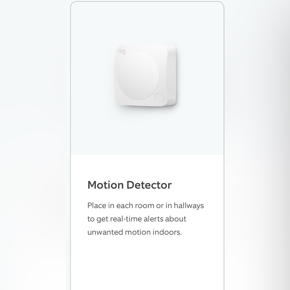 RING Motion Detector